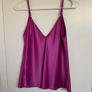 Zara | Flowy Fall Satin Tank Top • Size S